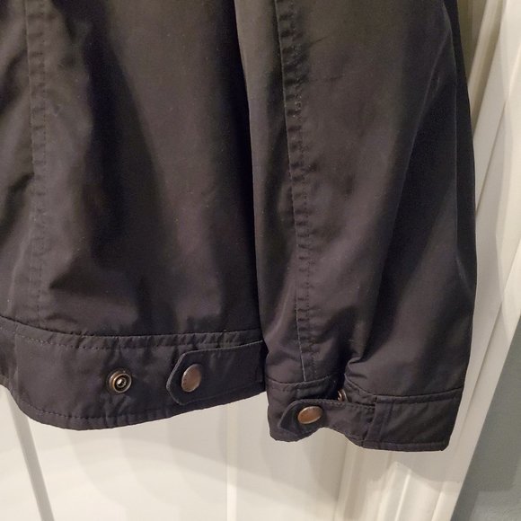 Vintage Polo Ralph Lauren Men's Black Zip Away Hood Windbreaker Jacket XL - Picture 6 of 9